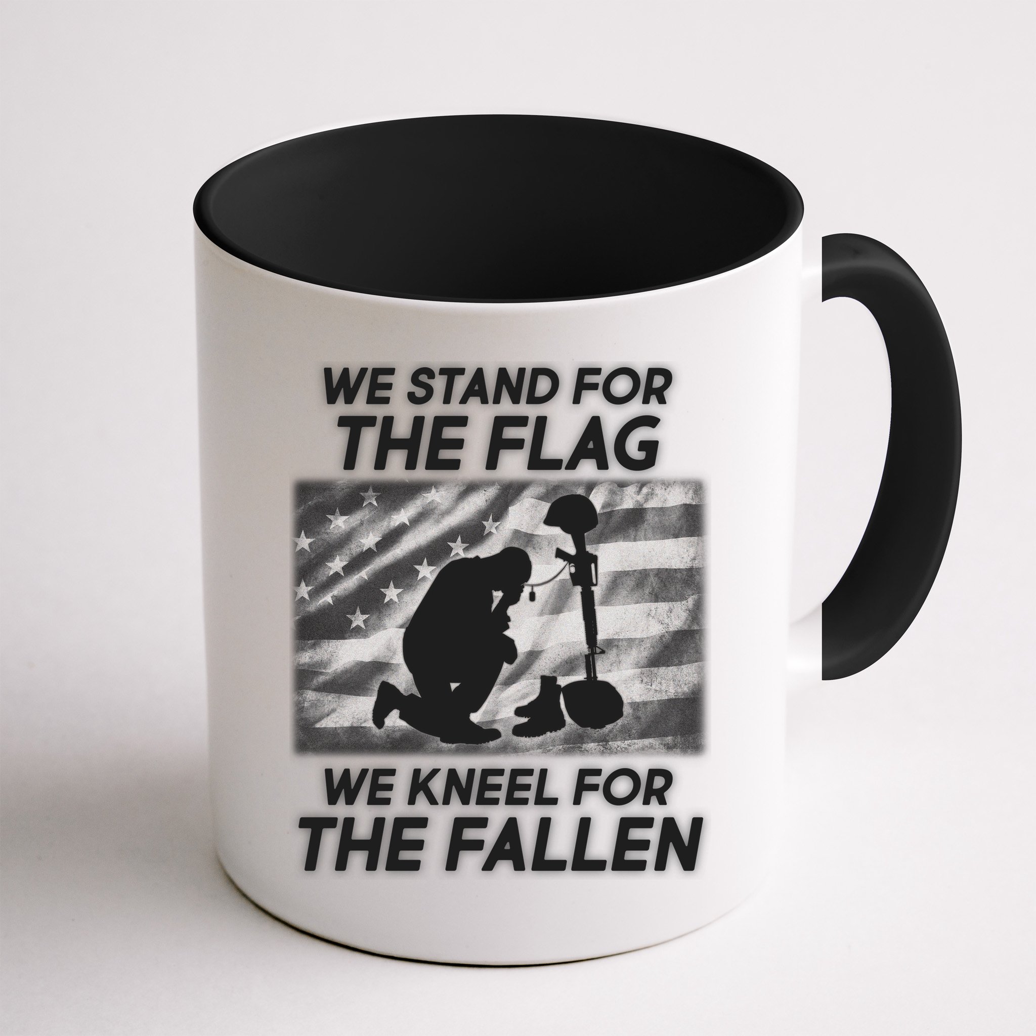 We Stand For The Flag We Kneel For The Fallen Mug