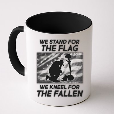 We Stand For The Flag We Kneel For The Fallen Mug