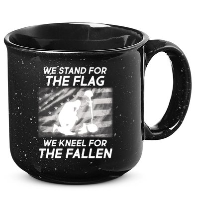 We Stand For The Flag We Kneel For The Fallen 15oz Campfire Ceramic Mug