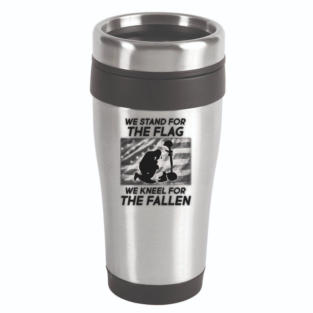 We Stand For The Flag We Kneel For The Fallen 16oz Travel Tumbler