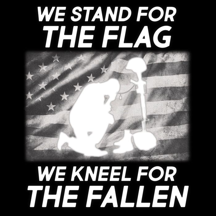 We Stand For The Flag We Kneel For The Fallen Wool Snapback Cap