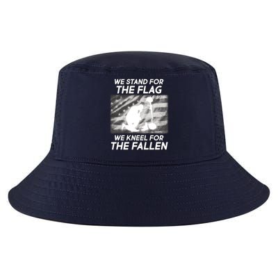 We Stand For The Flag We Kneel For The Fallen Cool Comfort Performance Bucket Hat