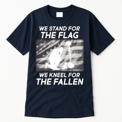 We Stand For The Flag We Kneel For The Fallen Tall T-Shirt