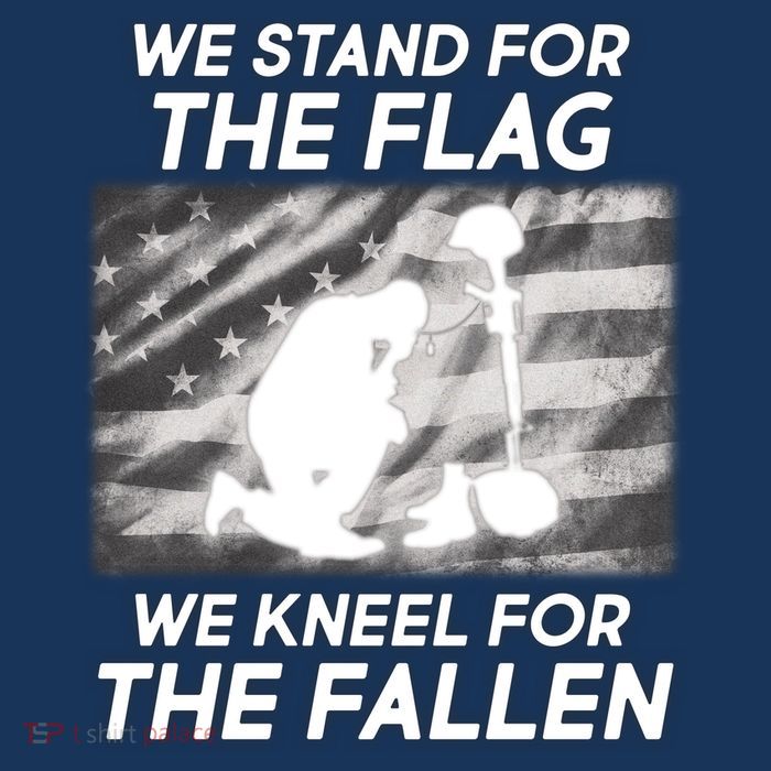 We Stand For The Flag We Kneel For The Fallen Tall T-Shirt