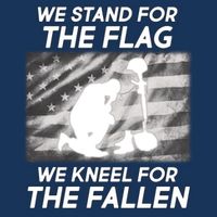 We Stand For The Flag We Kneel For The Fallen 16 in Basic Backpack