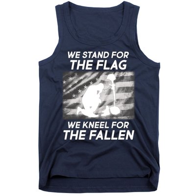 We Stand For The Flag We Kneel For The Fallen Tank Top