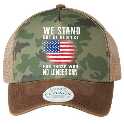 We Stand Out Of Respect For Those Who No Longer Can Legacy Tie Dye Trucker Hat