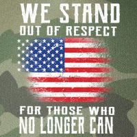 We Stand Out Of Respect For Those Who No Longer Can Legacy Tie Dye Trucker Hat