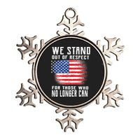 We Stand Out Of Respect For Those Who No Longer Can Metallic Star Ornament