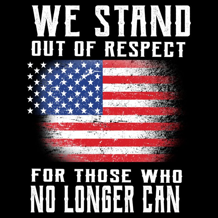 We Stand Out Of Respect For Those Who No Longer Can Metallic Star Ornament