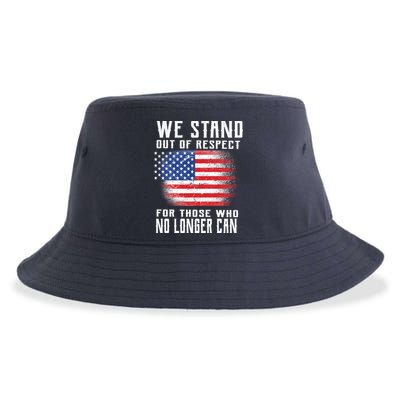We Stand Out Of Respect For Those Who No Longer Can Sustainable Bucket Hat