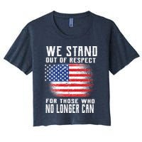 We Stand Out Of Respect For Those Who No Longer Can Crop Top