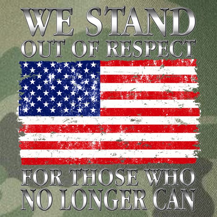 We Stand Out Of Respect Support Our Troops Legacy Tie Dye Trucker Hat