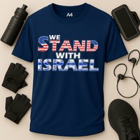 We Stand With Israel USA Cooling Performance Crew T-Shirt