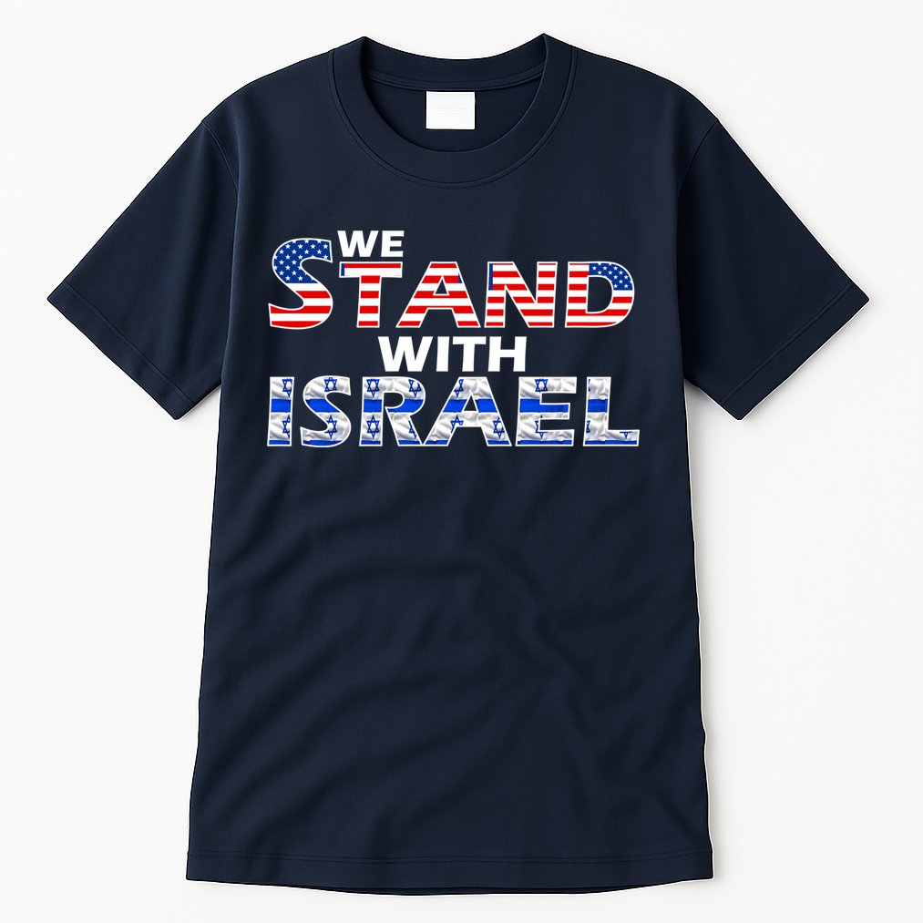 We Stand With Israel USA Tall T-Shirt