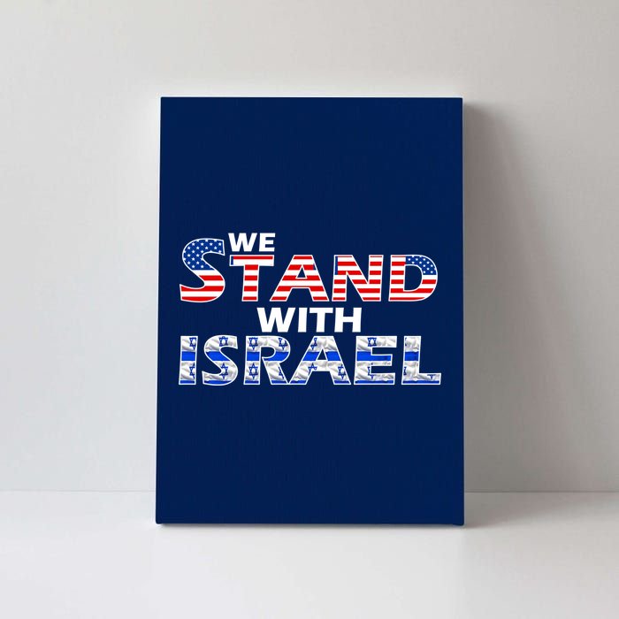 We Stand With Israel USA Canvas