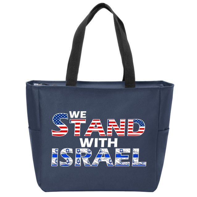 We Stand With Israel USA Zip Tote Bag