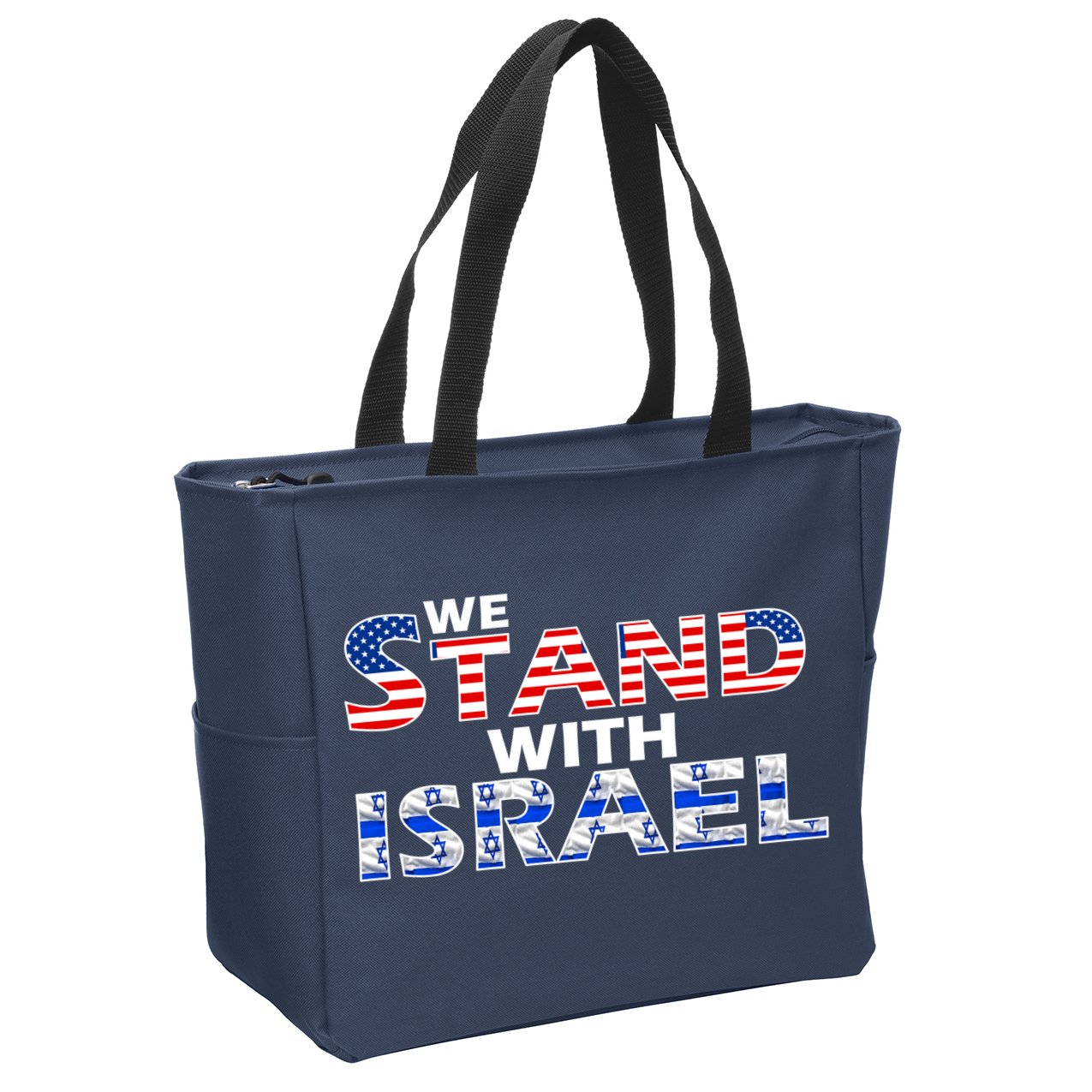 We Stand With Israel USA Zip Tote Bag