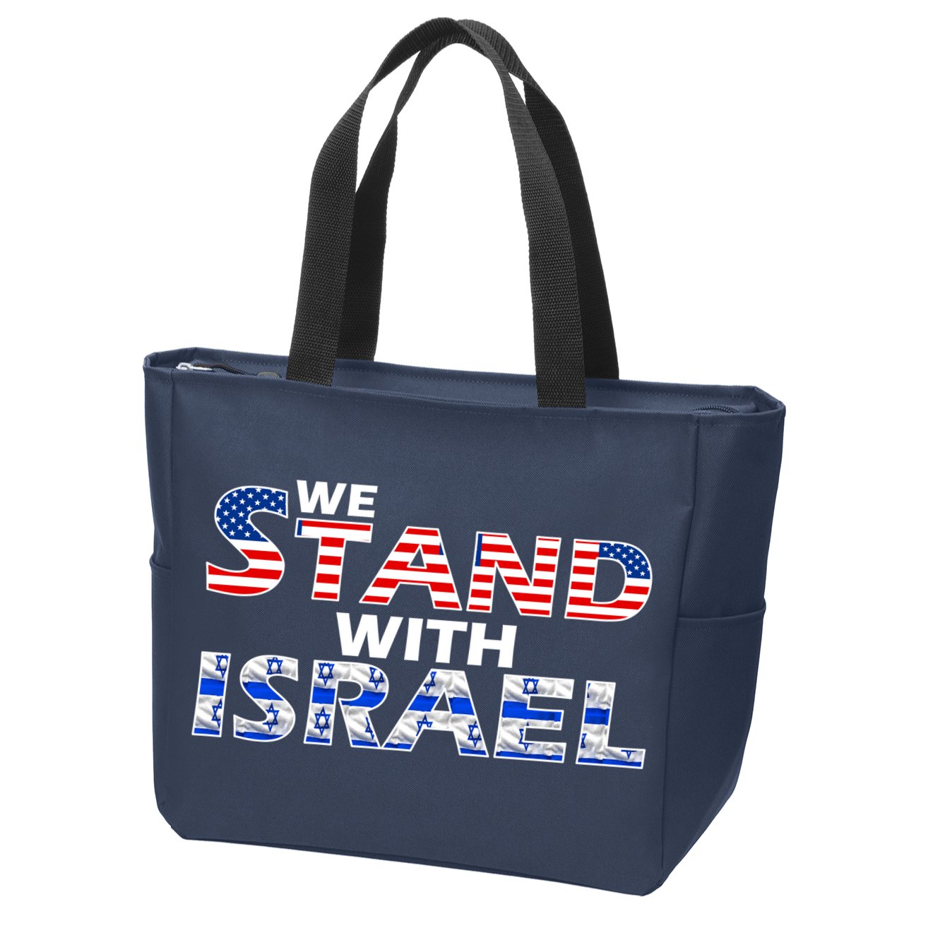 We Stand With Israel USA Zip Tote Bag