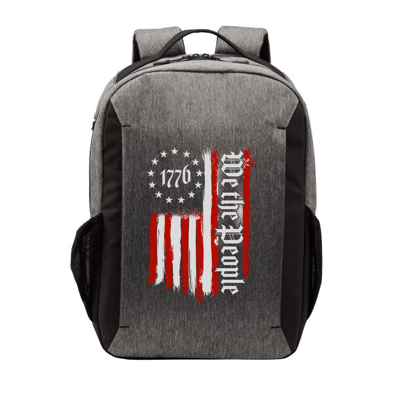 We The People 1776 Distressed USA American Flag Vector Backpack