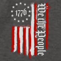We The People 1776 Distressed USA American Flag Vector Backpack