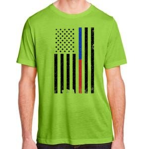 We The People Holsters  American Flag Thin Blue-Red Line Adult ChromaSoft Performance T-Shirt