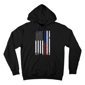 We The People Holsters  American Flag Thin Blue-Red Line Hoodie