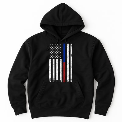 We The People Holsters  American Flag Thin Blue-Red Line Hoodie