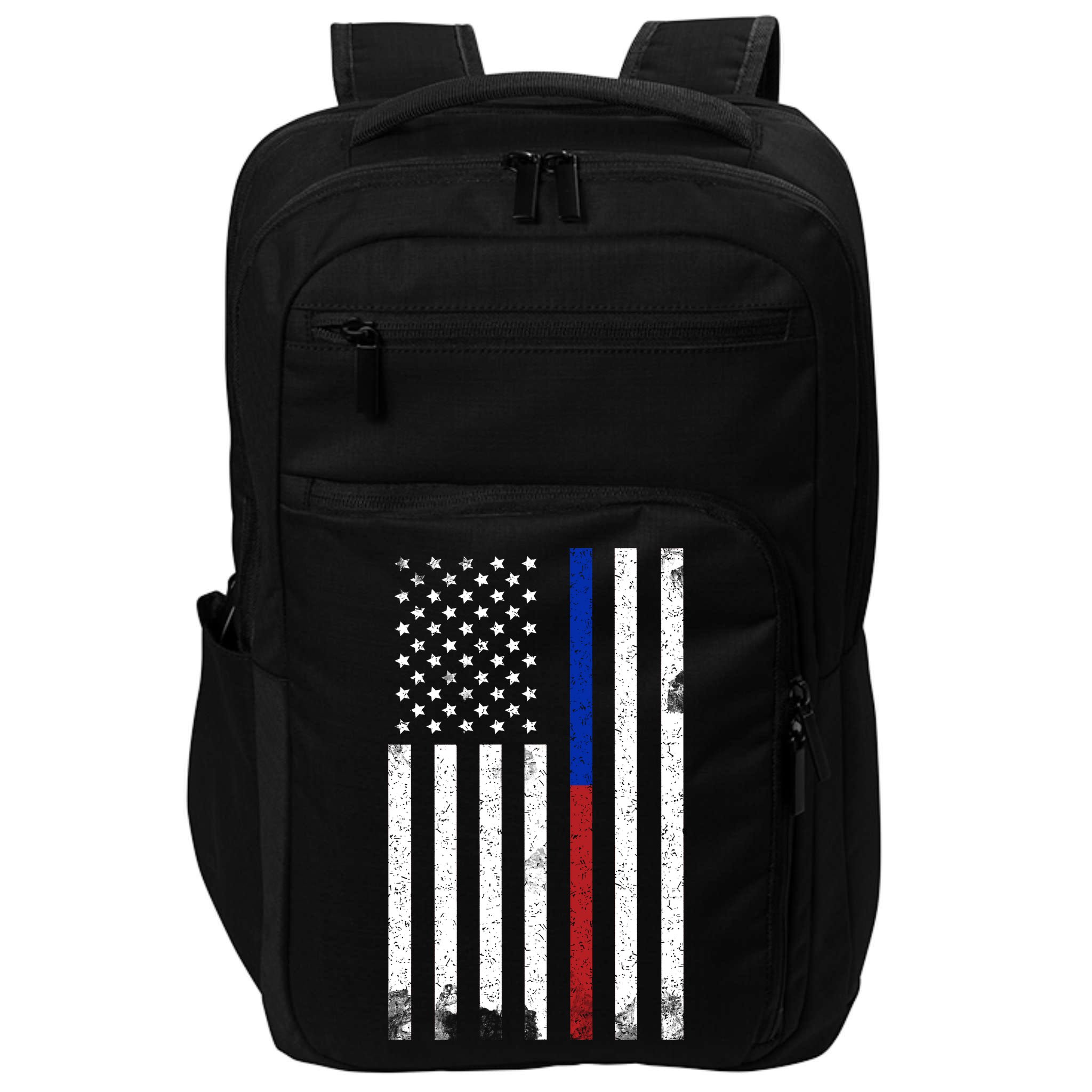 We The People Holsters  American Flag Thin Blue-Red Line Impact Tech Backpack