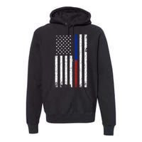 We The People Holsters  American Flag Thin Blue-Red Line Premium Hoodie