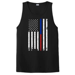 We The People Holsters  American Flag Thin Blue-Red Line PosiCharge Competitor Tank