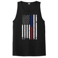 We The People Holsters  American Flag Thin Blue-Red Line PosiCharge Competitor Tank