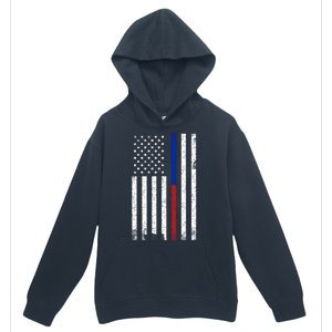 We The People Holsters  American Flag Thin Blue-Red Line Urban Pullover Hoodie