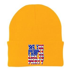 We The People Like To Party Knit Cap Winter Beanie