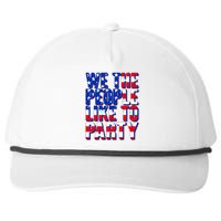 We The People Like To Party Snapback Five-Panel Rope Hat