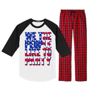 We The People Like To Party Raglan Sleeve Pajama Set