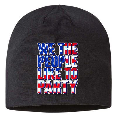 We The People Like To Party Sustainable Beanie