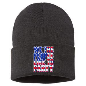 We The People Like To Party Sustainable Knit Beanie