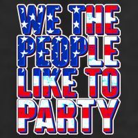 We The People Like To Party Golf Towel