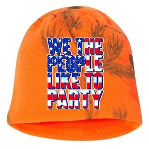 We The People Like To Party Kati - Camo Knit Beanie