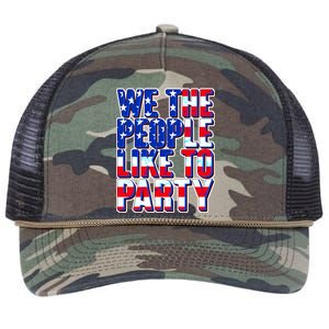 We The People Like To Party Retro Rope Trucker Hat Cap