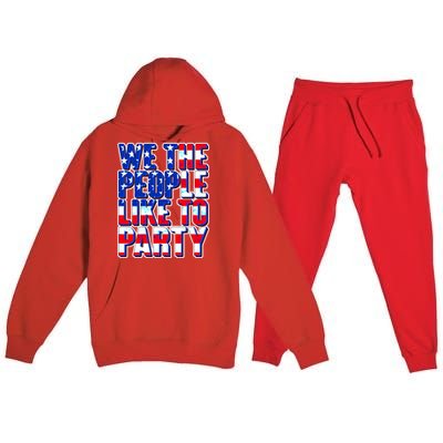 We The People Like To Party Premium Hooded Sweatsuit Set