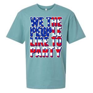 We The People Like To Party Sueded Cloud Jersey T-Shirt