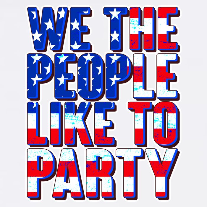 We The People Like To Party Garment-Dyed Sweatshirt