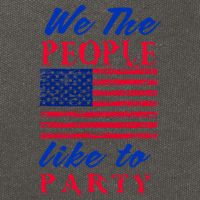 We The People Like To Party In The USA Cotton Canvas Backpack