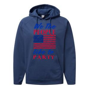 We The People Like To Party In The USA Performance Fleece Hoodie