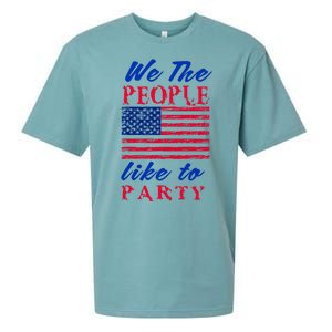 We The People Like To Party In The USA Sueded Cloud Jersey T-Shirt