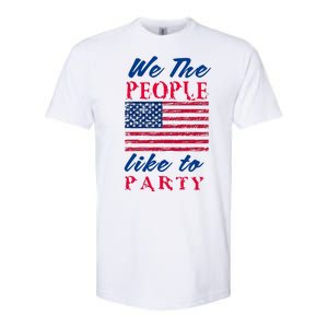 We The People Like To Party In The USA Softstyle CVC T-Shirt