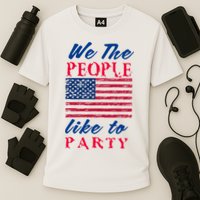 We The People Like To Party In The USA Cooling Performance Crew T-Shirt