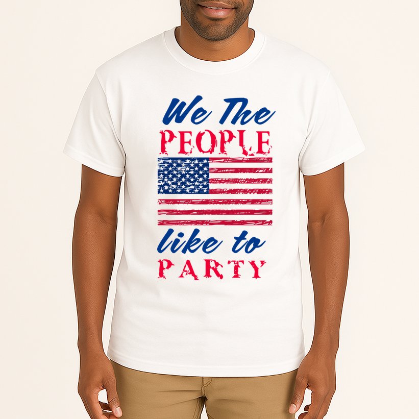 We The People Like To Party In The USA Tall T-Shirt